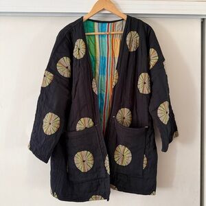 Ace and Jig Short Quilted Duster in Firefly and Drama